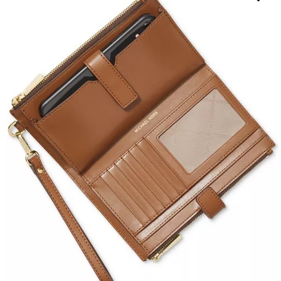 Michael kors Signature Jet Set Medium Double Zip Wristlet Wallet - Picture 3 of 11